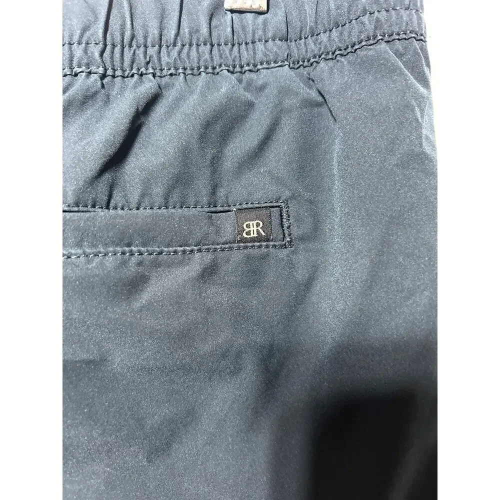 Banana Republic Joggers Large Black Elastic Waist Drawstring Pockets